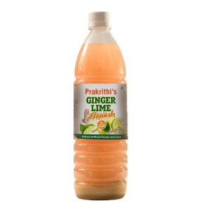 GINGER LIME SQUASH WITHOUT SUGAR - Refreshing & Zesty
