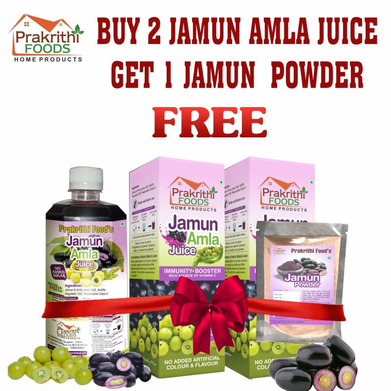 Prakrithi's Jamun Amla Juice – A Natural Immunity & Diabetes Care Combo pack